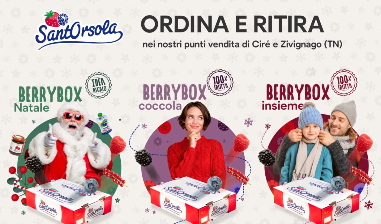 Catalogo delle box proposte da Sant'Orsola proposte durante il periodo natalizio.